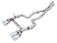 AWE Track Edition Cat-back Exhaust for BMW F8X M3/M4 - Chrome Silver
