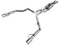 3025-32356 SwitchPath Cat-Back Exhaust Fits Select Ford F-150 3.5L Raptor Trucks [Chrome Silver Tips]