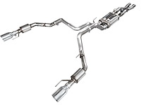 3025-32852 SwitchPath Cat-Back Exhaust Fits Select Ford F-150 5.2L Raptor R Trucks [Chrome Silver Tips]