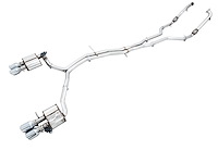 AWE SwitchPath Exhaust for Audi B9 S4 - Non-Resonated - Chrome Silver 102mm Tips