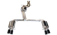 AWE Touring Edition Exhaust System for S5 Cabrio (Exhaust + Non-Resonated Downpipes) - Diamond Black Tips