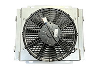 OGEN.DB-30613.DP.F Dual-Pass Bar-Plate 612/613 Series Oil Cooler, 15 in. x 11.75 in. x 4.75 in., w/ 11 in. Spal Fan