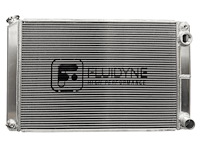 RGM.GEN.1527DP Racing 2-Row Liteweight Aluminum Dual-Pass Radiator, Chevy, 20 ORB Inlet, 1.75 in. Outlet, 27 in. x 15 in.
