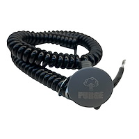 3109-MGRY-PG Shredder Purge Button [Grey Engraved, Billet Aluminum, Mushroom, Momentary, Push Button Switch, Nitrous, Corded]