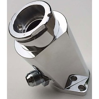 3300-001P Water Filler Neck Expansion Tank for Small and Big Block Chevy [Black Powder-Coated Finish]