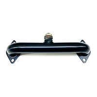 Water Pump Crossover for Big Block Chevy [-12 AN Top Fitting] Black