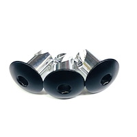 4010-400D-B Quarter Turn Quick Fastener [Hex, Dome, Black, 0.400 in. Diameter X 0.400 in. Grip, Set of 10]