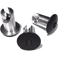 4010-500F-B Quarter-Turn Fasteners, Standard Flat-Head Style [.400" Pin D, .500" L]