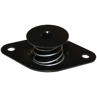 Self-Ejecting Quarter-Turn DZUS Button Fasteners - Hex Head, Black Anodized Aluminum