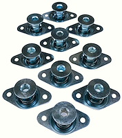Self-Ejecting Quarter-Turn DZUS Button Fasteners Hex Head, 5/16 in. Diameter x .550 in. Grip - Cadmium-Plated Steel Finish