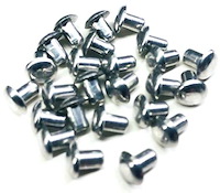 Aluminum Solid Smash Rivets 1/8 in. Diameter, 3/16 in. Length - Natural