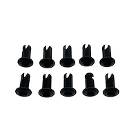 4610-450D-B Quarter Turn Quick Fastener [Hex, Dome, Black, 0.250 in. Diameter X 0.450 in. Grip, Set of 10]