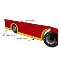 Wheel Flare and Rocker Panel System for MD3 Dirt Late Model/Modified - Yellow