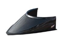 HOOD SCOOP 5" CURVED C/F