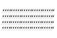 Large Head Rivets 3/16" Black 100pc