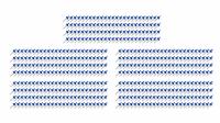 Large Head Rivets 3/16" Blue 500pc