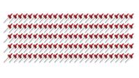 Large Head Rivets 3/16" Red 100pc