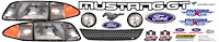 Nose ID Graphics Kit Ford Mustang Mini Stock