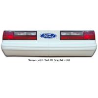 High Impact Molded Plastic Mini Stock Rear Bumper Cover - White