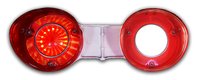 4-Panel Sequential LED Taillight Kit for 1971-1972 Chevrolet Chevelle [Red LED w/ White LED Reverse]
