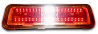 6-Panel Sequential LED Taillight Kit for 1969 Pontiac Firebird [Red LED w/ White LED Reverse]