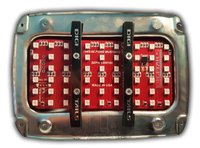 2-Panel Sequential LED Taillight Kit for 1965-1966 Ford Mustang [Red LED]
