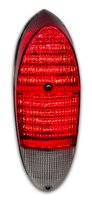 2-Panel Sequential LED Taillight Kit for 1970-1971 Volkswagen Karmann Ghia [Red LED w/ Red Lens]