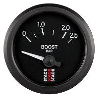 Boost Press Electric 52mm Blk 0-2.5 Bar 1/8-in NPTF