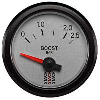 Boost Press Electric 52mm Slvr 0-2.5 Bar 1/8-in NPTF