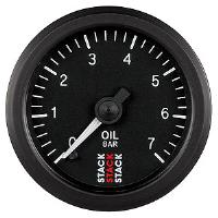 Oil Press Pro Stepper Motor 52mm Blk 0-7 Bar M10 Male