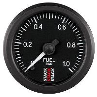 Fuel Press Pro Stepper Motor 52mm Blk 0-1 Bar M10 Male