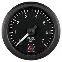 Fuel Press Pro Stepper Motor 52mm Blk 0-7 Bar M10 Male
