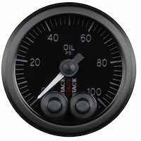 GAUGE OIL PRESS PRO-CONTROL 52MM BLK 0-100PSI 1/8 NPTF MALE