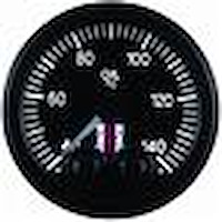 GAUGE OIL TEMP PRO-CONTROL 52MM BLK 40-140C 1/8 NPTF MALE