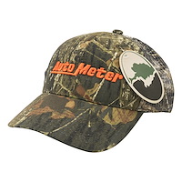 0444 HAT; MESH BACK W/VELCRO; HUNTING CAMO; BLAZE ORANGE AUTOMETER