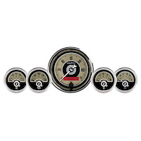 Cruiser AD 5-Gauge Kit 3-3/8" Electrical Speedometer (120 mph)