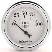 Old Tyme White II Oil Pressure Gauge 2-1/16" Electrical
