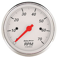 Arctic White Tachometer 3-1/8" Electrical
