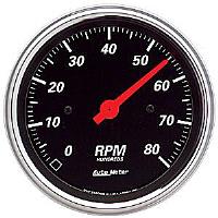 Designer Black Tachometer 3-3/8" Electrical