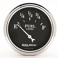 Old Tyme Black Fuel Level Gauge 2-1/16" Electrical