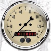 Antique Beige Speedometer 3-3/8" Electrical