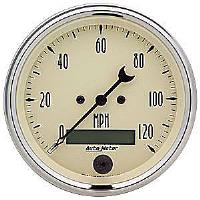 Antique Beige Speedometer 3-3/8" Electrical