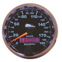 GAUGE SPEEDO 2 5/8 190 KMH ELEC BLACK PRO-CYCLE