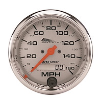GAUGE SPEEDO 3 3/4 160 MPH ELEC SILVER PRO-CYCLE