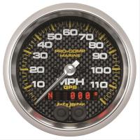 Pro-Comp Carbon Fiber Marine Speedometer Diameter: 3-3/8"
