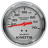 200755-35 Pro-Comp Chrome Ultra Lite Marine Speedometer Diameter: 3-3/8 in.