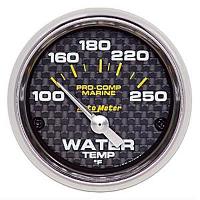 Pro-Comp Carbon Fiber Marine Water Temperature Gauge Diameter: 2-1/16"