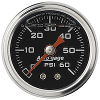 Direct Mount Pressure Gauge 1-1/2" Liquid Filled Mechanical