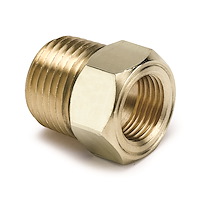 Mechanical Temperature  Gauge Adapter Fitting [1/2 in. NPT Male x 5/8 in. -18 Female Straight]