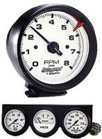 Autogage Pedestal-Mount Tach/Gauge Trio 8,000 RPM